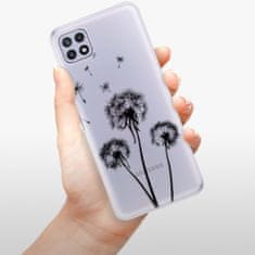 iSaprio Silikónové puzdro - Three Dandelions - black pre Samsung Galaxy A22 5G