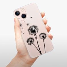 iSaprio Silikónové puzdro - Three Dandelions - black pre Apple iPhone 13 mini