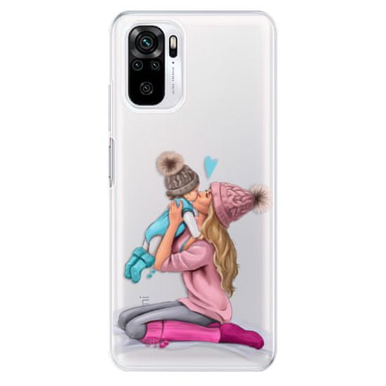 iSaprio Silikónové puzdro - Kissing Mom - Blond and Boy pre Xiaomi Redmi Note 10 / Note 10S