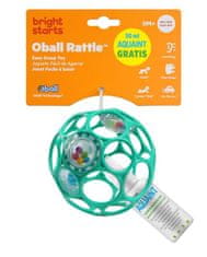 Oball Hračka RATTLE 10 cm 0m+ dark turquoise + 50 ml Aquaint