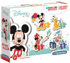 Clementoni Moje prvé puzzle Mickey Mouse 3 + 6 + 9 + 12 dielikov