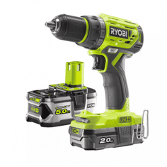 RYOBI R18DD7-252S 18V Bezuhlíkový aku vŕtací skrutkovač (2.0Ah a 5.0Ah)