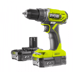 RYOBI R18DD2-220S 18V aku vŕtací skrutkovač (2x2.0Ah)