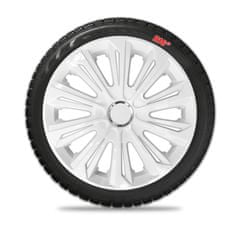 J&J Automotive Puklice Strong 16" Biela lak. 4ks