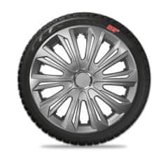 J&J Automotive Puklice Strong 15" Strieborná lak. 4ks