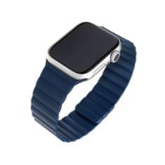 FIXED Silikónový remienok Magnetic Strap s magnetickým zapínaním pre Apple Watch 38 mm/40 mm FIXMST-436-BL, modrý