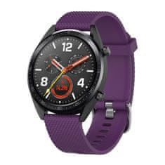 BStrap Silicone Bredon remienok na Huawei Watch GT 42mm, purple