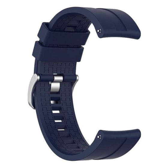 BStrap Silicone Cube remienok na Garmin Vivoactive 4, dark blue