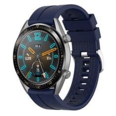 BStrap Silicone Cube remienok na Huawei Watch GT2 Pro, dark blue