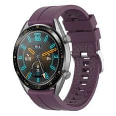 BStrap Silicone Cube remienok na Huawei Watch 3 / 3 Pro, purple plum