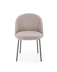 Halmar Jedálenská stolička K451 - sivá / svetlý orech / čierna