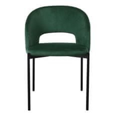 Halmar Jedálenská stolička K455 - tmavozelená / čierna