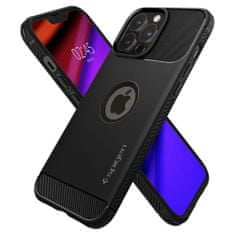 Spigen Rugged Armor silikónový kryt na iPhone 13 Pro, čierny