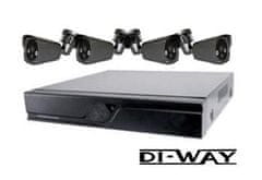 DI-WAY Zvýhodnený set: DI-WAY Analog 4+1 kamerový systém
