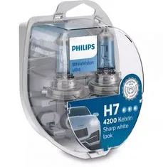 Philips 12V H7 55W PX26d+W5W White Vision ultra Box