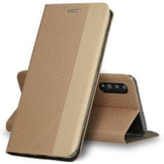 Vennus  Flipové puzdro Sensitive Book pre Samsung Galaxy S22 Ultra zlaté