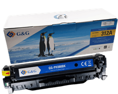 G&G HP CF380 , HP 312A , Premium patentovaný toner, 2400 strán s čipom Čierna - Black 