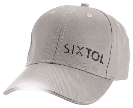 SIXTOL Šiltovka s LED svetlom B-CAP 25lm, nabíjací, USB, univerzálna veľkosť, šedá