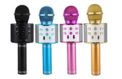 CoolCeny Bezdrôtový bluetooth karaoke mikrofón - Čierna