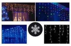 CoolCeny Vonkajší LED vianočný záves – dážď - 20 metrov - Multicolor