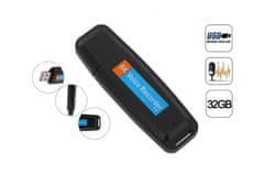 USB Diktafón hlasový záznamník - Biela
