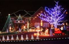 CoolCeny Vianočné vonkajšie LED reťaze - Efektná svetelná reťaz - 30 metrov - Multicolor
