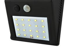 ISO 5015 Nástenné solárne svietidlo s pohybovým senzorom - 20 LED
