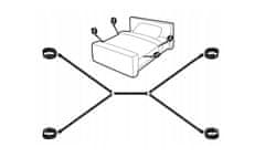 ISO Sada pút na ruky a nohy - čierna, 7477