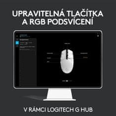 Logitech G102 Lightsync (910-005824), biela