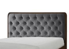 Halmar Manželská posteľ s roštom Cassidy 160 - orech / sivá