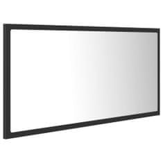 Vidaxl LED kúpeľňové zrkadlo sivé 90x8,5x37 cm drevotrieska