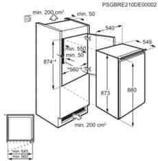 Electrolux vstavaná chladnička LRB2AE88S - zánovné
