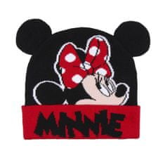 Grooters Zimná detská čiapka Minnie Mouse s ušami a nápisom