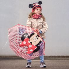 Grooters Zimná detská čiapka Minnie Mouse s ušami a nápisom