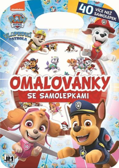 Jiri Models Crayola Omaľovánky so samolepkami - Paw Patrol