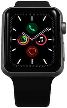 Renewd Inteligentné hodinky Apple Watch Series 5, Retina displej stále zapnuté EKG monitorovanie tepu srdečná činnosť hudobný prehrávač volanie notifikácia NFC platby Apple Pay hluk App Store repasované obnovené originálne Apple súčiastky Renewd refurbished smartwatch