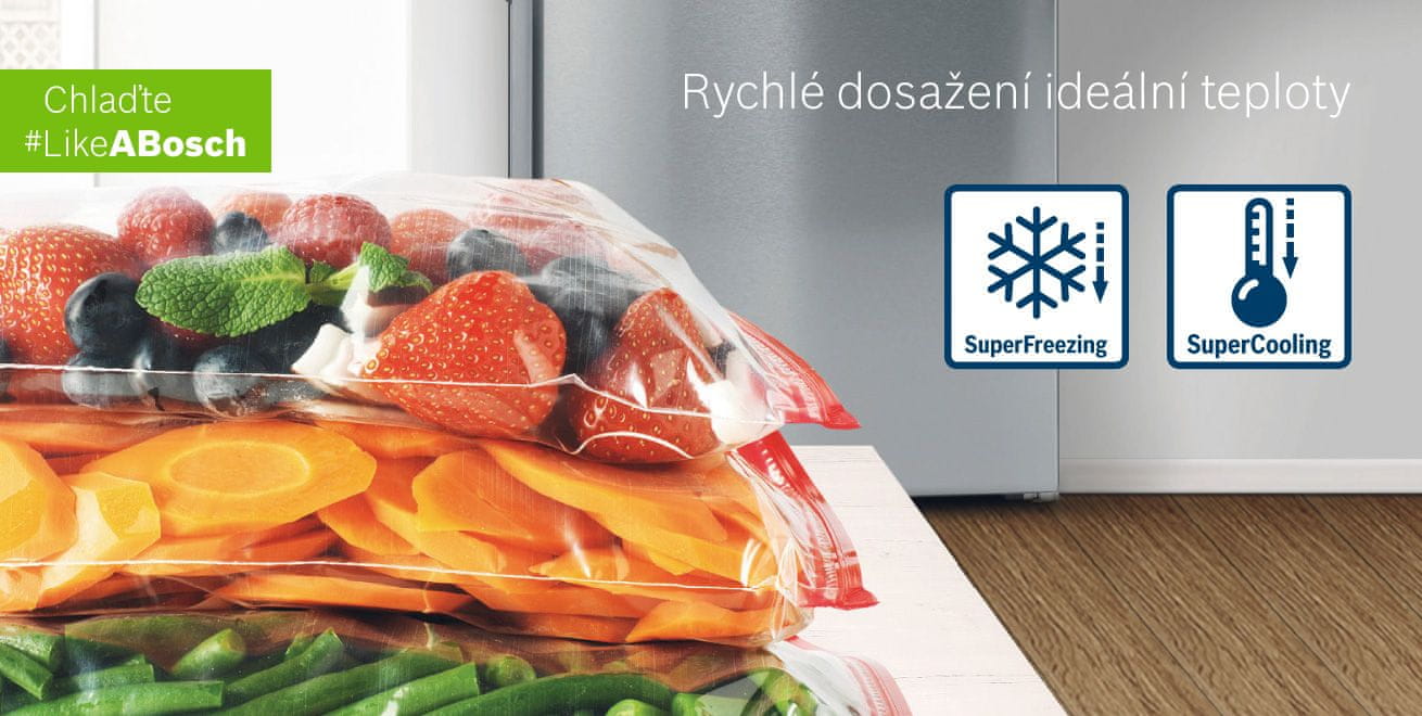 Vstavaná chladnička Bosch KIN86VSE0 superchladenie / supermrazenie