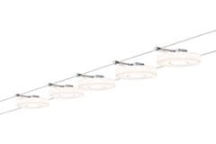 Paulmann Paulmann Wire lankový systém Set DiscLed LED 5x4W Chróm / Satén 941.09 P 94109 94109