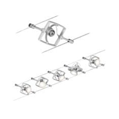 Paulmann Paulmann Seilsystem Mac II Chróm mat 5 Spots bez zdroja svetla, max. 10W GU5,3 941.33 P 94133 94133