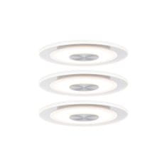 Paulmann Paulmann vstavané svietidlo LED Whirl kruhové 5,5W hliník satén 3ks sada stmievateľné 929.07 P 92907 92907