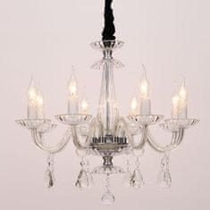 ACA ACA Lighting Crystal závesné svietidlo BLK80388PCC