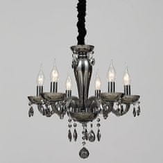 ACA ACA Lighting Crystal závesné svietidlo BLK82046PSGC