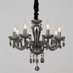 ACA ACA Lighting Crystal závesné svietidlo BLK82048PSGC