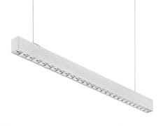 Century CENTURY LED líniové svietidlo LINKY závesné Parabolický reflektor 32W, 3200lm, 4000K, Ra80, UGR16, 90d, IP20, 1131x50x75mm, vrátane 2ks závesov 1,5m