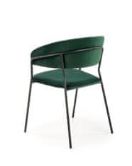 Halmar Jedálenská stolička K426 - tmavozelená / čierna
