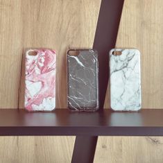 WOZINSKY Wozinsky Marble silikónové puzdro pre Xiaomi Redmi Note 9S/Redmi Note 9 Pro - Čierna KP10103