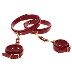 taboom TABOOM Bondage In Luxury Wrist to Thigh Cuff Set (Red)