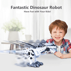 Netscroll Hračka dinosaurus, robot vo forme dinosaura, ktorý vypúšťa vodnú paru ako dym a oheň, rev a pohybuje sa ako skutočný dinosaurus, DinoStar