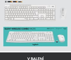 Logitech MK295 Silent, biela