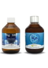 Natural Pharm Aktívne minerály 300 ml + Koloidné striebro 300 ml 20 ppm